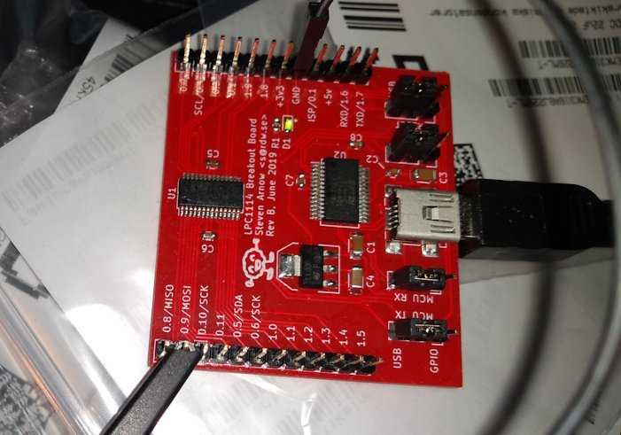 Just measuring the signal right out from the micro-controller